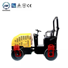 Smooth Wheel Road Roller Vibration Engineering Double Drum Road Roller 2Ton